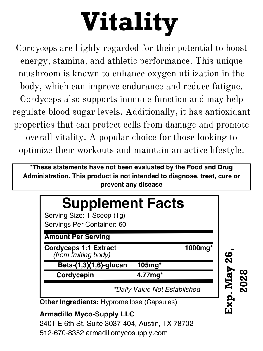 Cordyceps Extract 60 grams