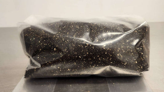 2.5-lb CVG substrate bag at field capacity — Armadillo Myco Supply