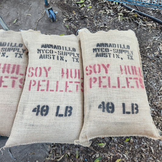 Soy Hull Pellets (40 lb Bag) — Premium Substrate Ingredient for Gourmet Mushroom Growing